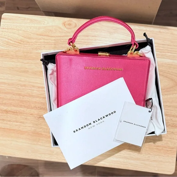 Brandon Blackwood Slim Trunk - Hot Pink Satin - Picture 4 of 4